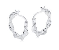 Silver Hoop Earring HO-2598